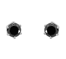 GRAV Black Zirconia Ezüst 925 Fülbevaló