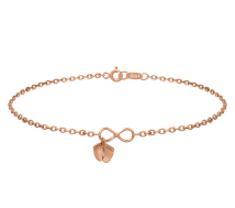 Grav Infinity Baby Feet Arany 14K Karkötő