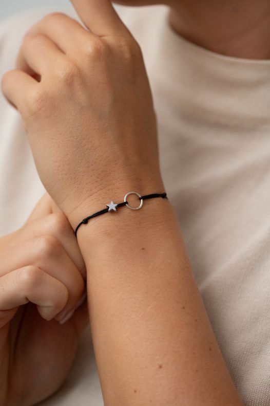 GRAV Contour Circle Ezüst 925 Fonalas Karkötő