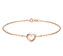 Grav Heart Arany 14K Karkötő