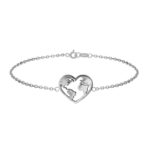 Grav Travel Love  Ezüst 925 Karkötő