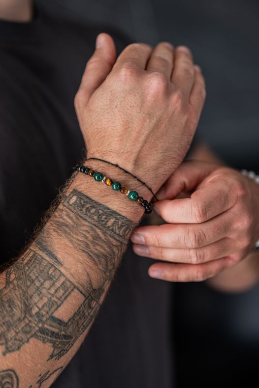 GRAV Men Force Ásvány 925 Karkötő