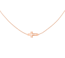 Grav Cross Contour Arany 14K Nyaklánc