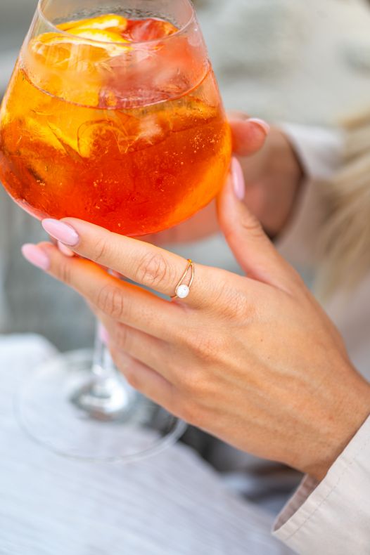 GRAV Pearl Drop ARANY 14K Gyűrű