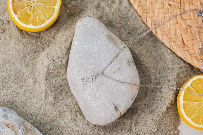 GRAV Cat Contour Arany 14K Nyaklánc