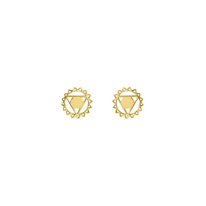 GRAV Torok Csakra Kontúr Arany 14K Fülbevaló