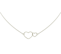 Grav Double Heart Arany 14K Nyaklánc