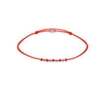 GRAV Piros Védelmező Baby Ezüst 925 Fonalas Karkötő