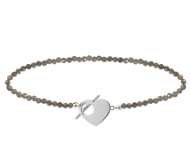 GRAV Léa Heart Mineral Ezüst 925 Karkötő