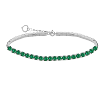 GRAV Tennis Glow Green Ezüst 925 Karkötő