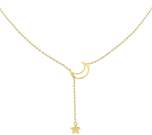 GRAV Moon And Star Arany 14K Nyaklánc