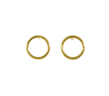 Grav Contour Circle Arany 14K Fülbevaló