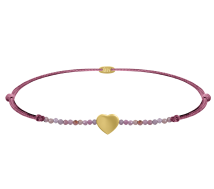 Grav Gemstone Heart Arany 14K Karkötő