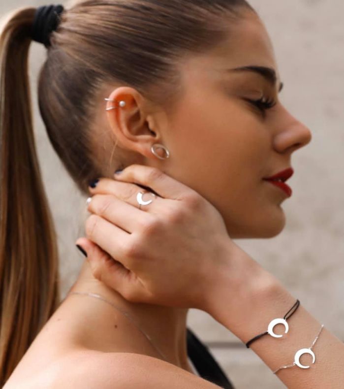 Grav Moon Arany 14K Fülbevaló