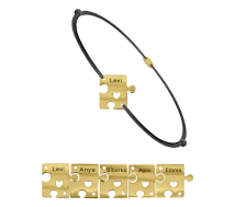 GRAV Puzzle Family 5 Arany 14K Fonalas Karkötő