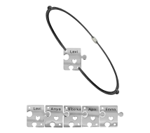 GRAV Puzzle Family 5 Ezüst 925 Fonalas Karkötő