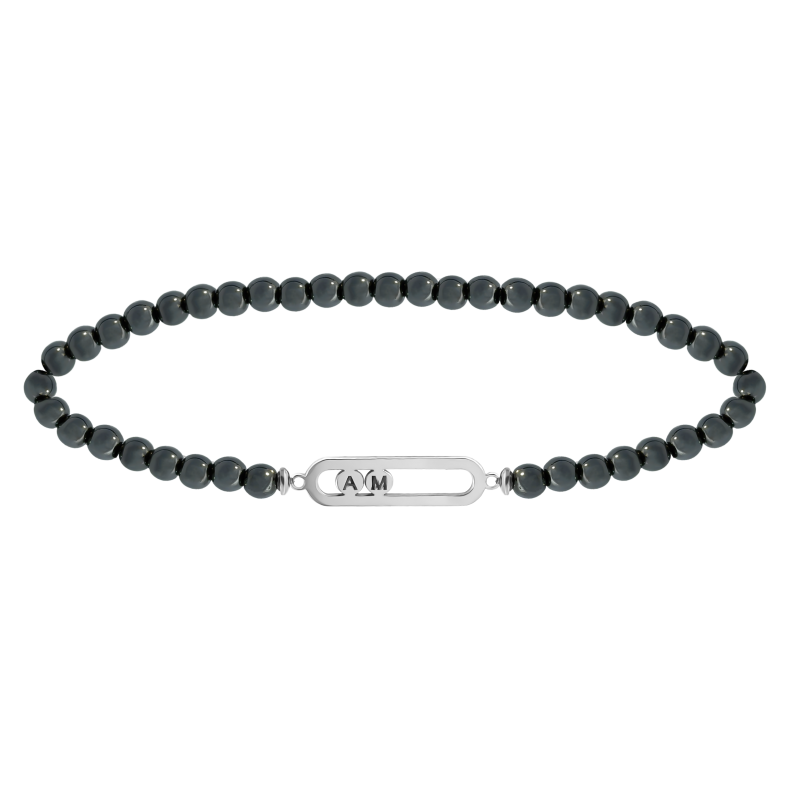 GRAV Clasp for Him Hematite Ezüst 925 Karkötő