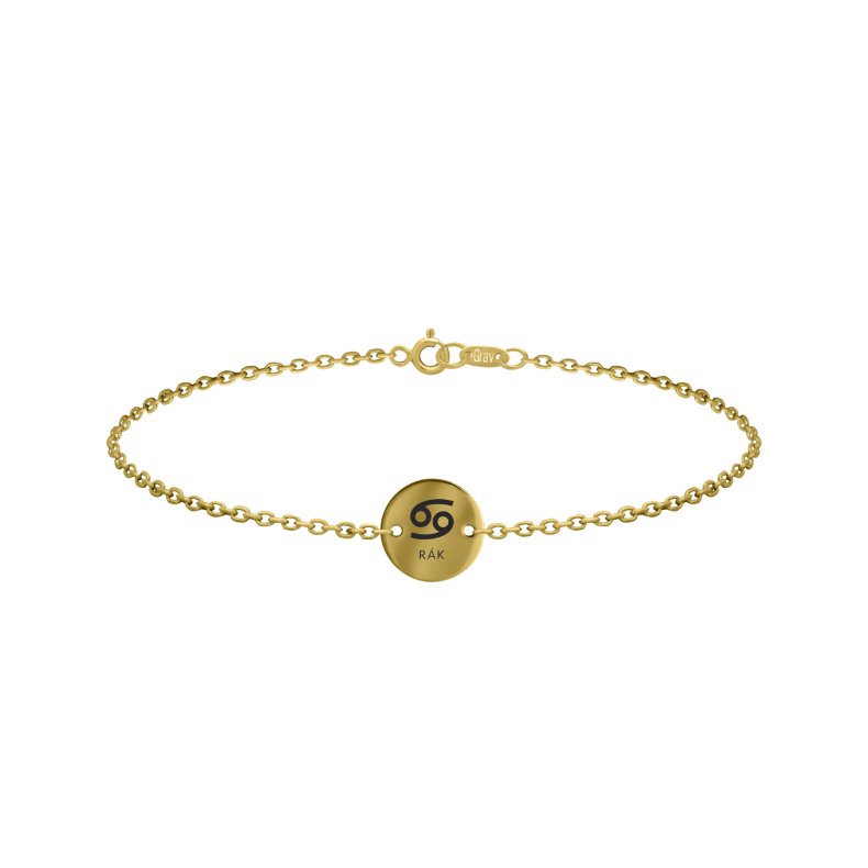 Grav Horoscope Circle Arany 14K Karkötő