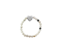 GRAV Moonstone Heart Ásvány Gyűrű