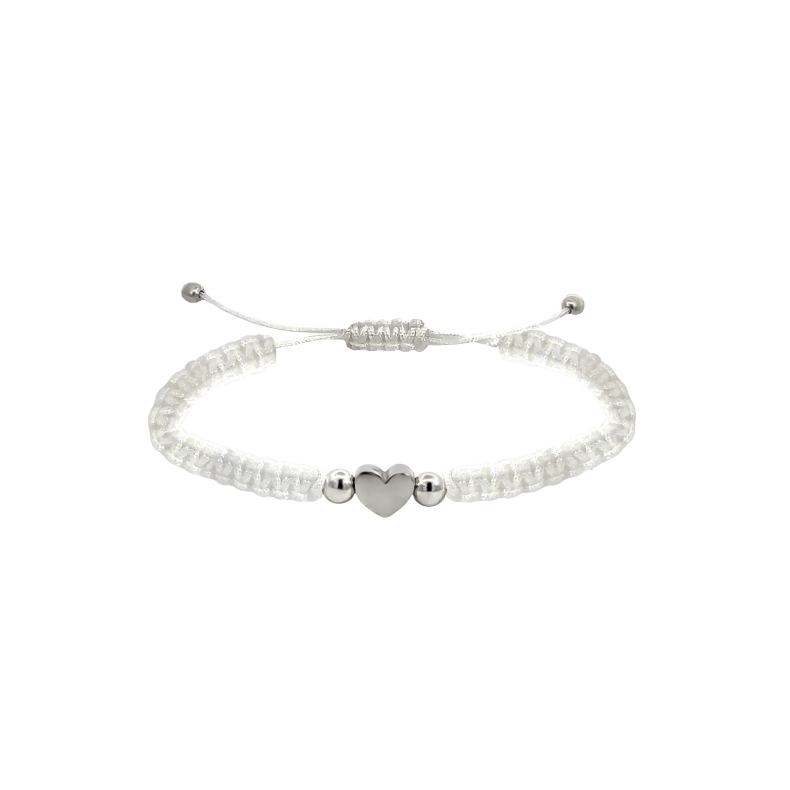 GRAV Macrame Heart Ezüst 925 Karkötő