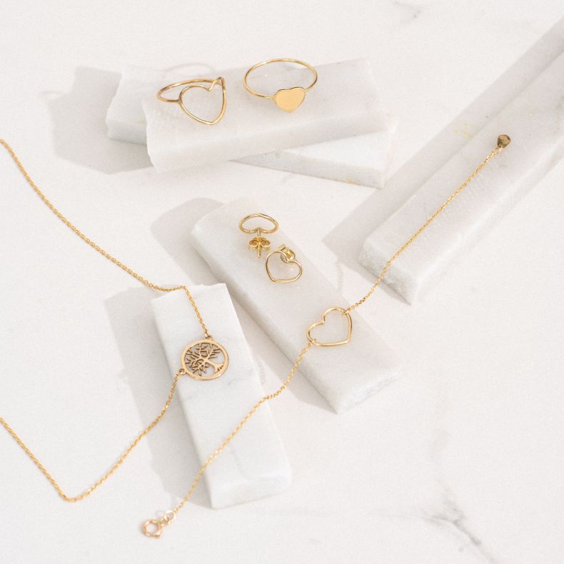 GRAV Eternal Rose Arany 14K Fülbevaló