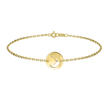 Grav To The Moon Arany 14K Karkötő