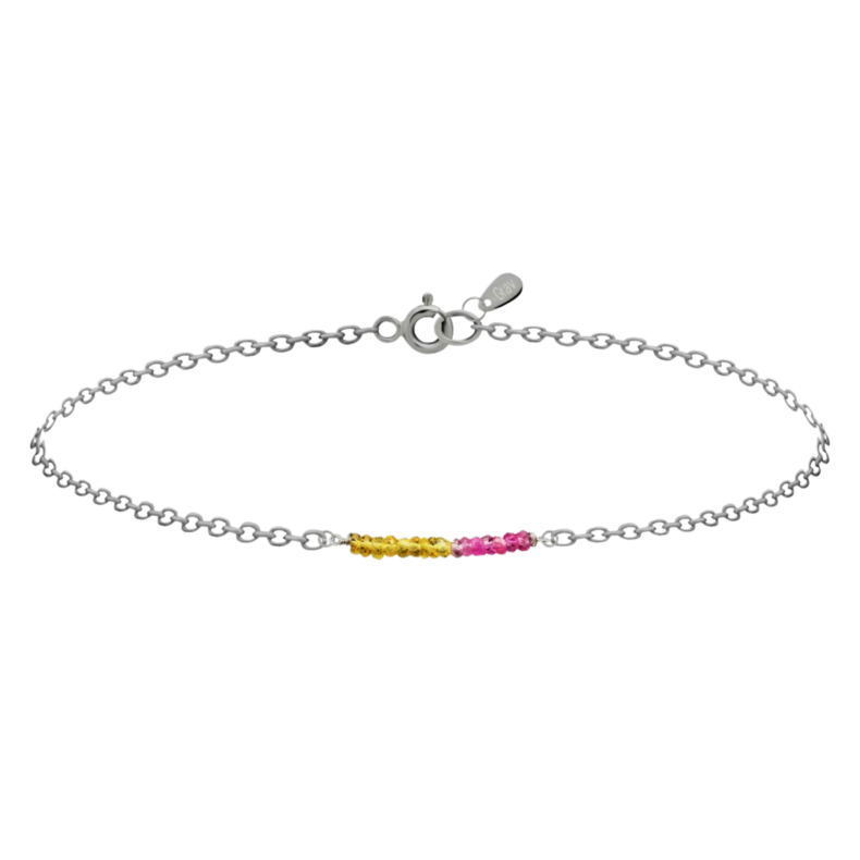 GRAV Rayfield Zafír Rubin Ezüst 925 Karkötő