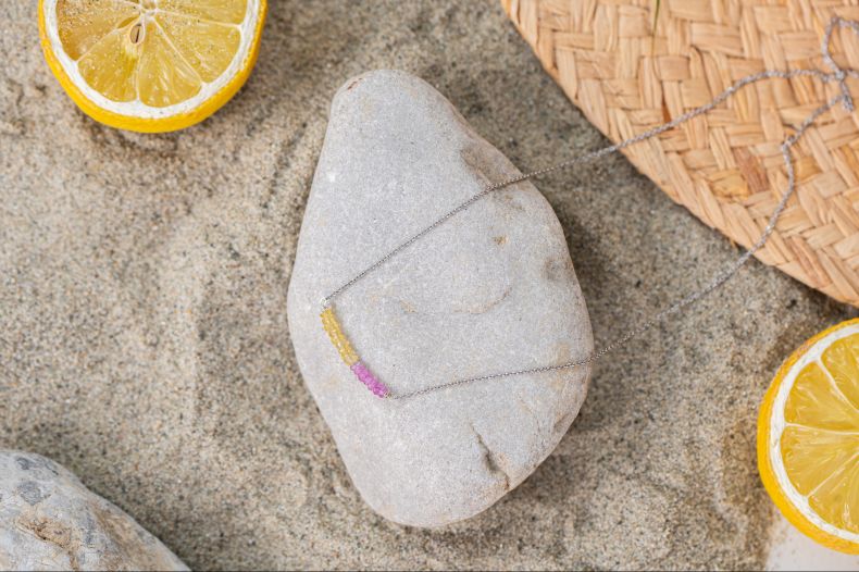 GRAV Rayfield Zafír Rubin Arany 14K Nyaklánc