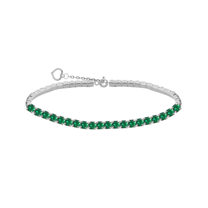 GRAV Tennis Glow Green Ezüst 925 Karkötő