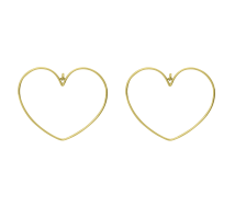 Grav Bigheart Arany 14K Fülbevaló