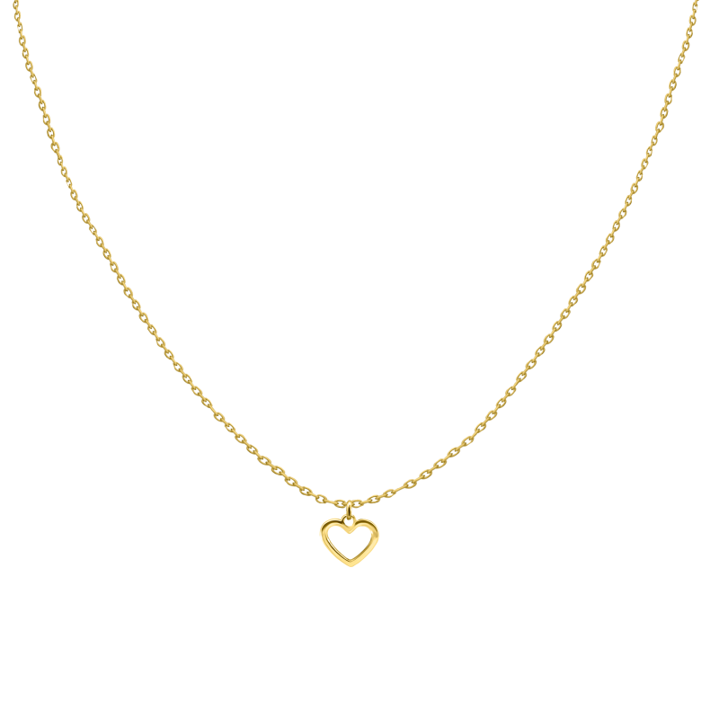 GRAV Baby Heart Contour Arany 14K Nyaklánc