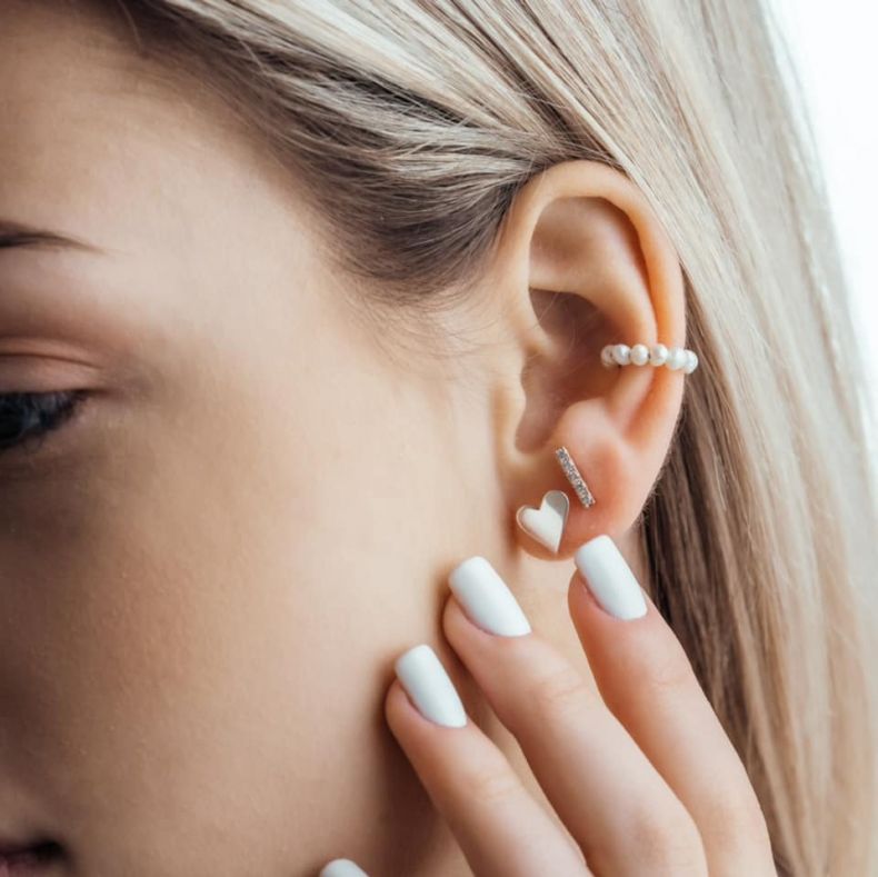 Grav Belle Ezüst Fülbevaló