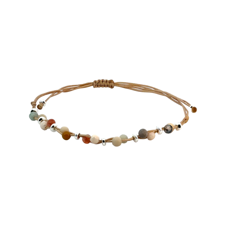 GRAV Macrame Earth Ezüst 925 Karkötő